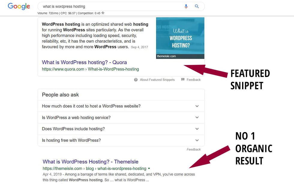 Featured Snippet Example